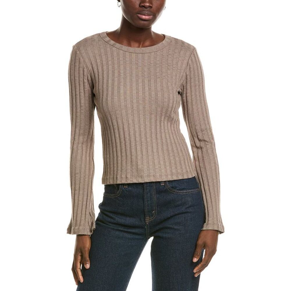 Michael Stars Womens Valerie Top, Brown